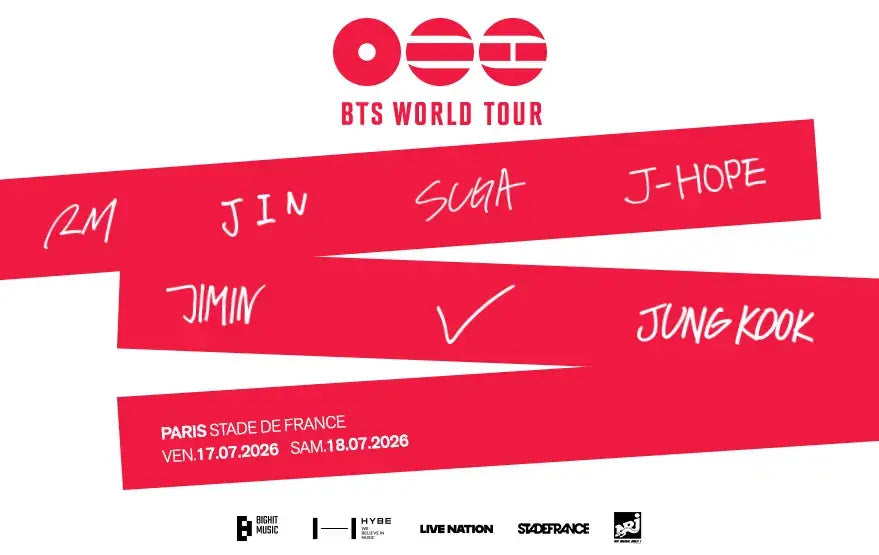 BTS 2026 - BTS WORLD TOUR ‘ARIRANG’ IN PARIS Vendredi 17 juillet 2026